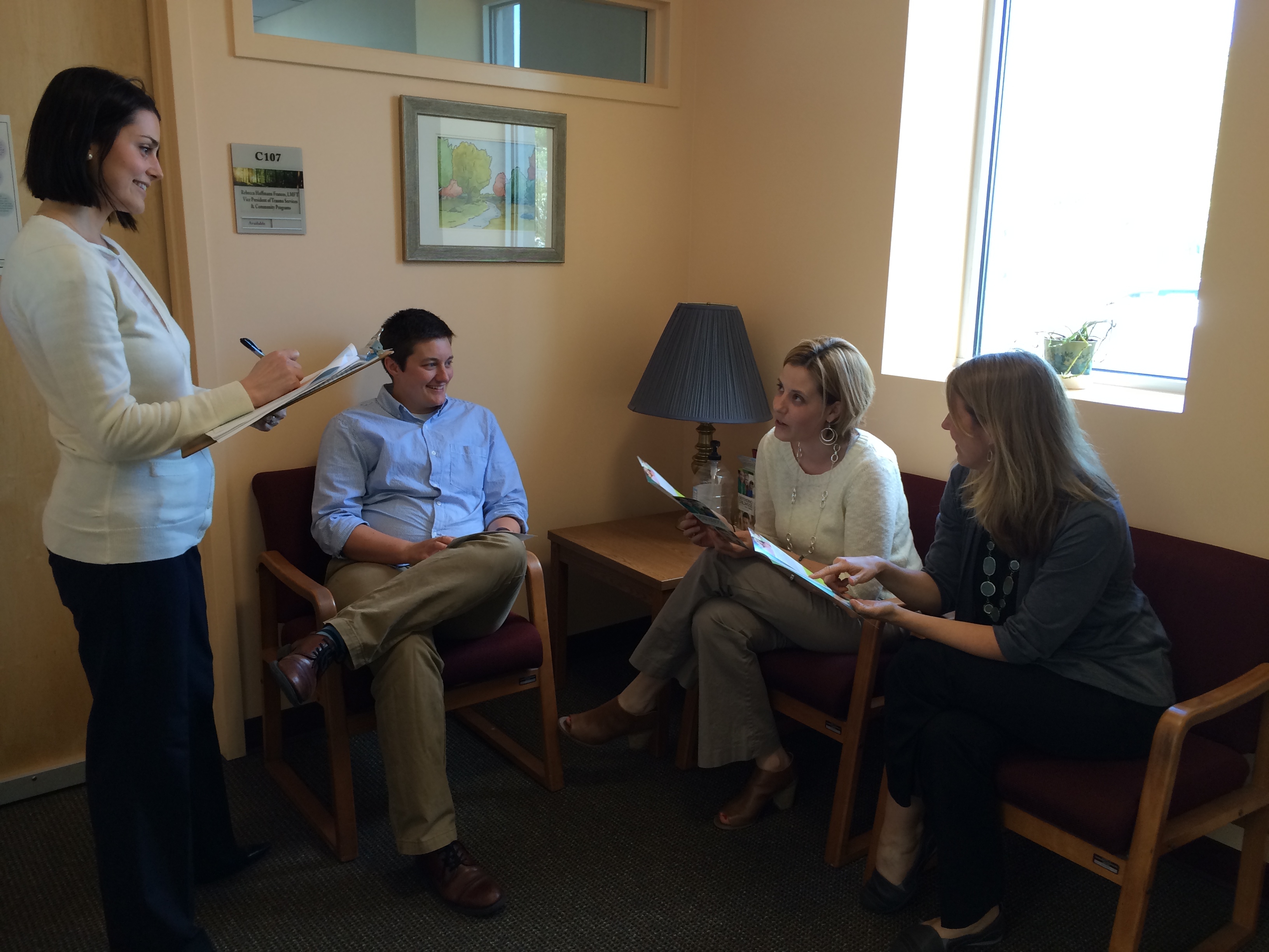 Portland Defending Childhood staff (from left) Aurora Smaldone, Barrett Wilkerson, Rebecca Brown, and Dory Hacker.